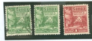Samoa (Western Samoa) #142/142a/143a  Single