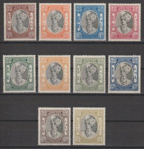 INDIA/JAIPUR 1932/46 SG 58/67 MINT Cat £225