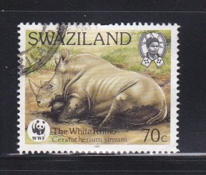 Swaziland 522 U Animals, Rhinoceros