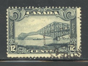 Canada Scott 156 Used H - 1929 10c Quebec Bridge - SCV $8.00