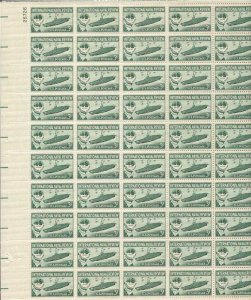 US Stamp - 1957 International Naval Review - 50 Stamp Sheet #1091