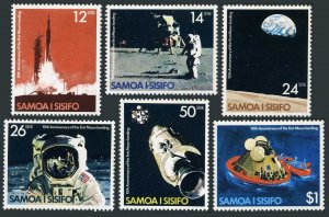 Samoa 507-512, MNH. Michel 407-412. 1st Moon landing 10th Ann. 1979.