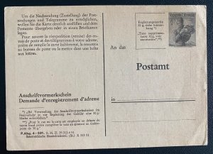 Mint Austria Adress Registration Postal stationery Postcard 1951