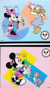 DISNEY MALDIVES 2357-2362 MINT NH MICKEY SINCE 1928