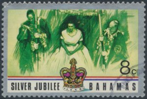 Bahamas  SC# 402 Used QE II 25th Anniversary  see details & scans