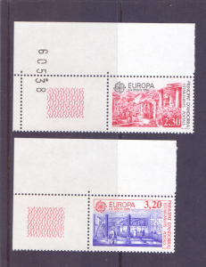 Andorra French 1990 MNH Europe post office buildings complete