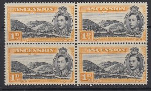 ASCENSION, Scott 41A, MNH block