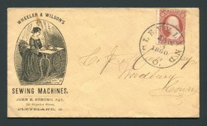 1860 Wheeler & Wilson Sewing Machines - Cleveland, Ohio to Woodbury, Connecticut