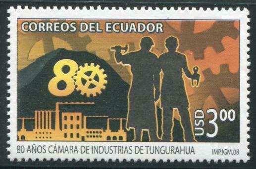 HERRICKSTAMP ECUADOR Sc.# 1927 80 Years Tungurahua