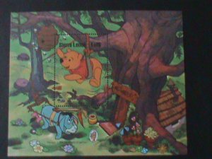 SIERRA LEONE-DISNEY CARTOON WINNIE THE POOH & MR. SANDERS MNH-S/S-VF LAST ONE