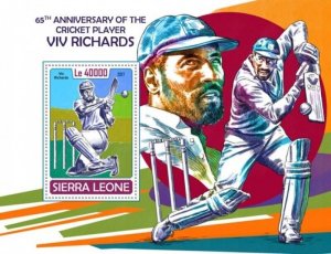 Sierra Leone - 2017 Viv Richards - Stamp Souvenir Sheet - SRL171005b