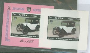 Ajman # Mint (NH) Souvenir Sheet (Automobile)