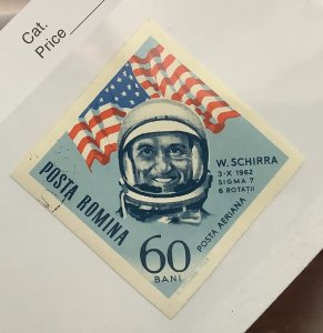 Romania 1964 Scott C157  CTO -  60b, W. Schirra, US astronaut