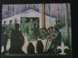 ​GUINEA-1998-90TH ANNIVERSARY FOUNDATION OF BOY SCOUT -MNH S/S VF LAST ONE