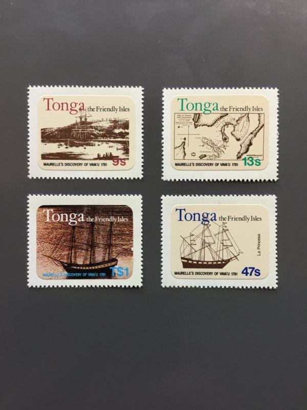 Tonga 489-492 VF MNH. Scott $ 8.00