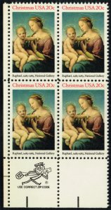 US #2063 Madonna and Child Zip Block of 4; MNH