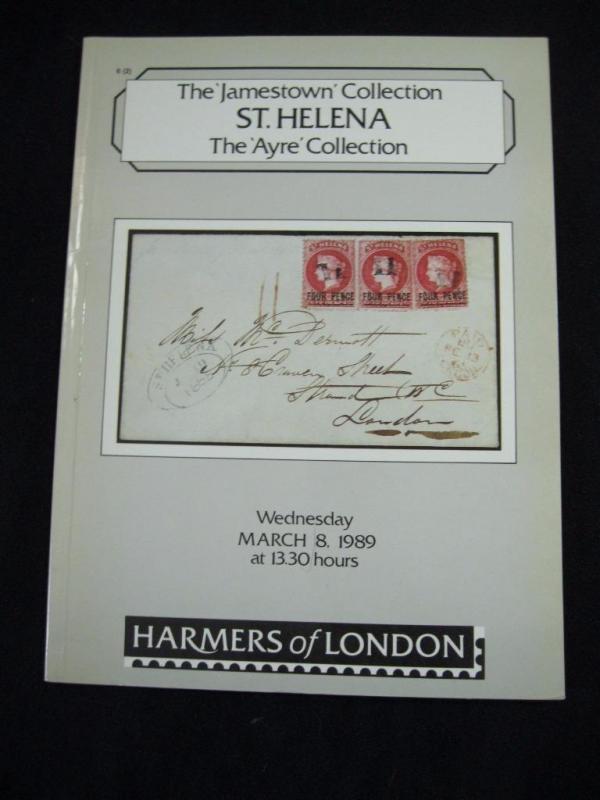 HARMERS AUCTION CATALOGUE 1989 ST. HELENA THE 'JAMESTOWN' & 'AYRE' COLLECTIONS