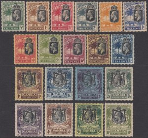 Gambia 102-120, SG122//142 MH / MLH / MVLH / MNH CV $334.95