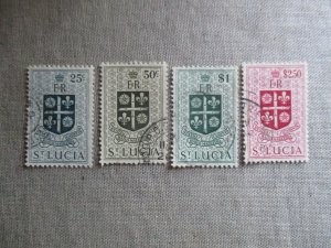 St.Lucia, Scott# 166-168, used