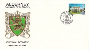 Alderney 1992 FDC Sc #44 23p The Island Hall