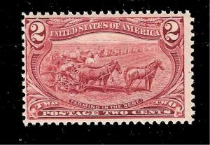  1898 SC# 286  2 CENT TRANS-MISS. EXPO F/VF Mint NH - Vivid Color 