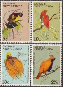 Papua New Guinea 1970 SG173-176 Birds of Paradise set MNH