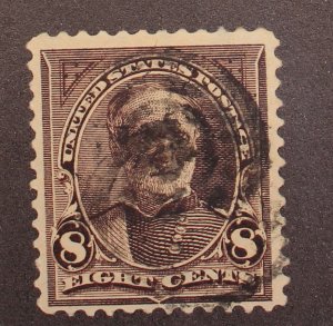 Scott 272 - 8 Cents Sherman - Used - Nice Stamp - SCV - $2.75