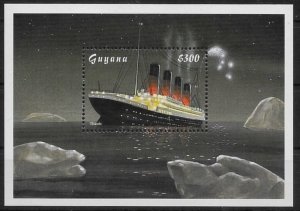 Guyana #3308  SS  Titanic  1998  MNH