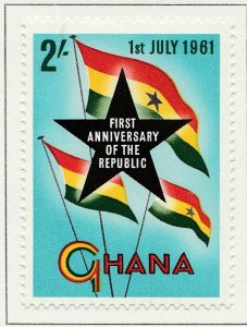 1961 GHANA 2s MH* Stamp A4P42F40204-