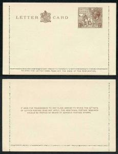 KGV 1924 1 1/2d Wembley Letter Card MINT 