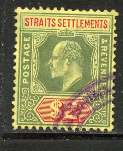 Straits settlements #126, Used.