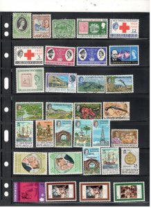 ST CHRISTOPHER NEVIS ANGUILLA COLLECTION ON STOCK SHEET MINT/USED