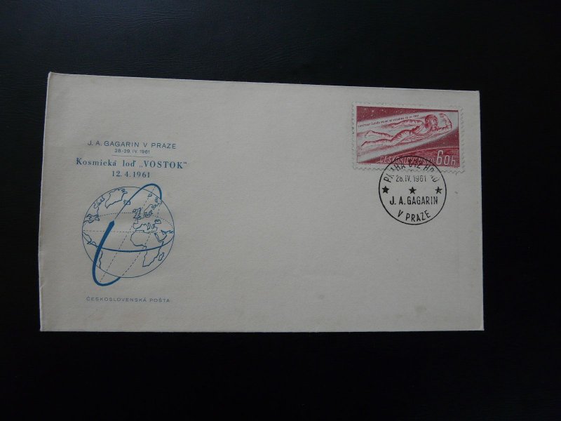 space mission Vostok Yuri Gagarin FDC Czechoslovakia 1961
