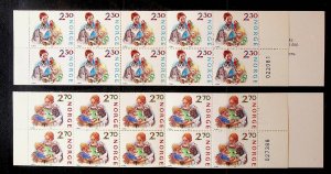 NORWAY Sc 920A-1A NH 2 BOOKLETS OF 1987 - CHRISTMAS - Sc$32 - (FMJ25)