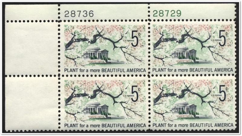 SC#1318 5¢ Beautification of America PB MNH * 