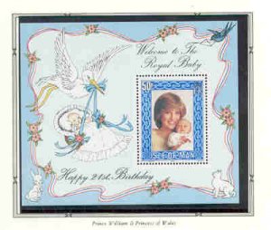 Isle of Man Sc223 1982 Prince William stamp sheet mint NH