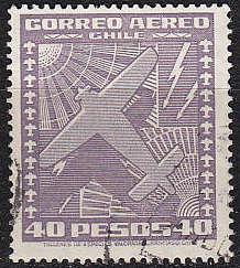 CHILE [1934] MiNr 0218 ( O/used ) Flugzeuge