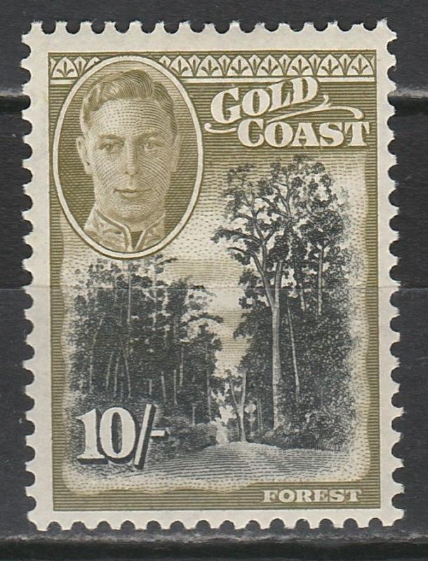 GOLD COAST 1948 KGVI FOREST 10/-