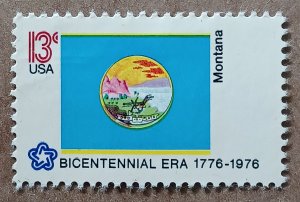 United States #1673 13c Montana Flag MNG (1976)