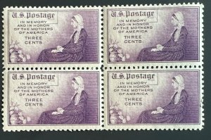 Scott # 737 - US Block Of 4 - Whistler's Mother - MNHOG - 1934 - Lot 12