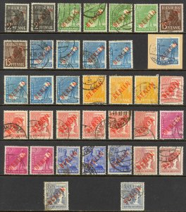 Germany Berlin Sc# 9N21-9N32 (assorted) Used lot/36 1948-1949 Germany Overprints