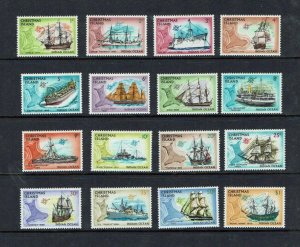 Christmas Island 1972 Ships Definitive set, Mint Lightly Hinged Set