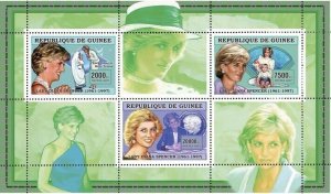 Guinea 2006 MNH - Lady Diana - YT 2715-2717, Mi 4335-4337