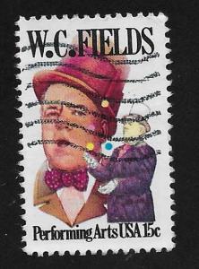 SC# 1803 - (15c) -  W. C. Fields, Used Single