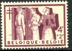 BELGIUM 1956 4fr+2fr NURSE w X-RAY Anti TB Fund Semi Postal Sc B597 MLH