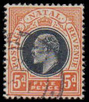 Natal #91, Incomplete Set, 1902-1903, Used