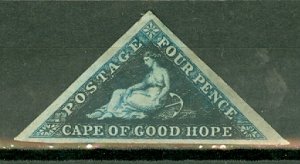 B: Cape of Good Hope 2 unused no gum CV $1750