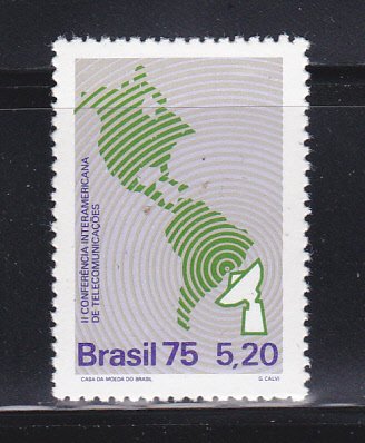 Brazil 1415 Set MNH Map