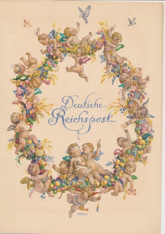 Telegram Germany 1931 - Schmuckblatt Telegramme Angels - Cherubs - Amor - Cupid