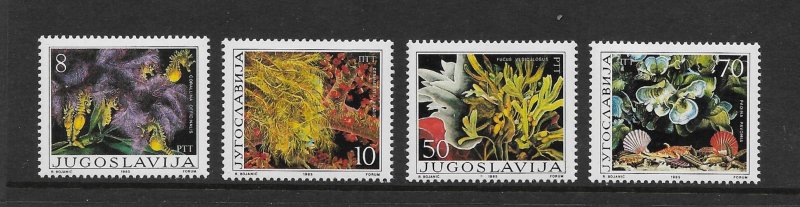 MARINE LIFE - YUGOSLAVIA #1748-51   MNH